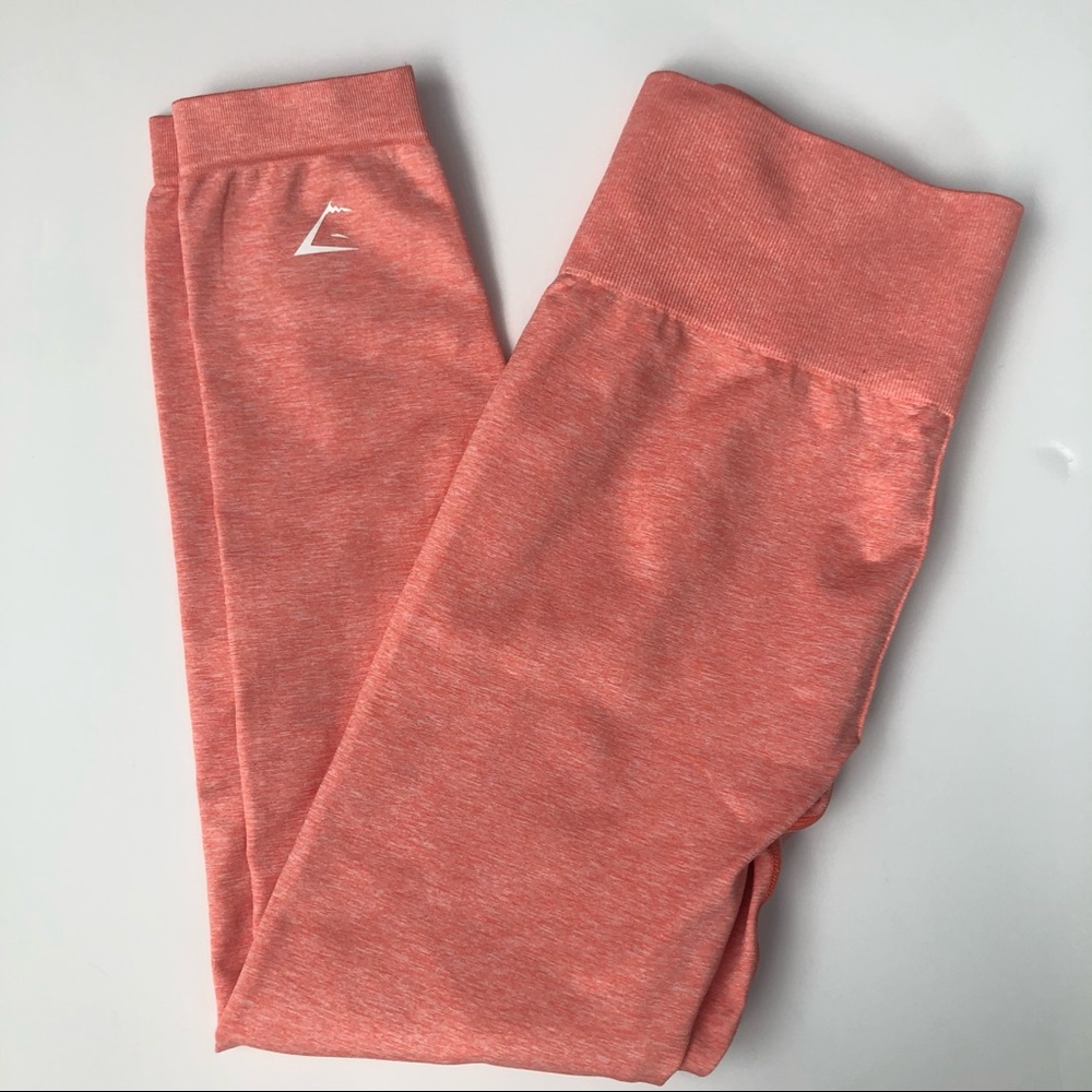 Gymshark M/M Adapt Marl Seamless Leggings & Long Sleeve Crop Top Set - Picture 12 of 15